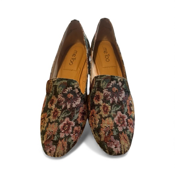 me too Shoes - Me Too Gwen Block Heel Loafers for Women - Multicolor Tapestry